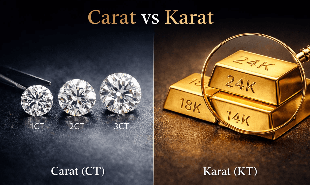 Carat vs Karat: The Difference That Changes Everything in Fine Jewellery