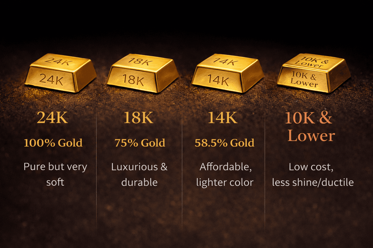 Gold Karats Explained: Why 18K Gold is the Perfect Choice