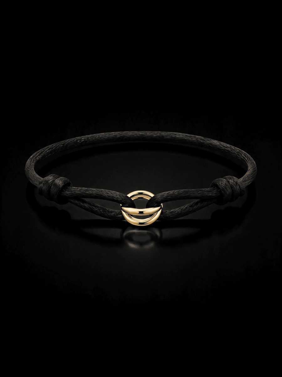 Gold Ring Satin Bracelet