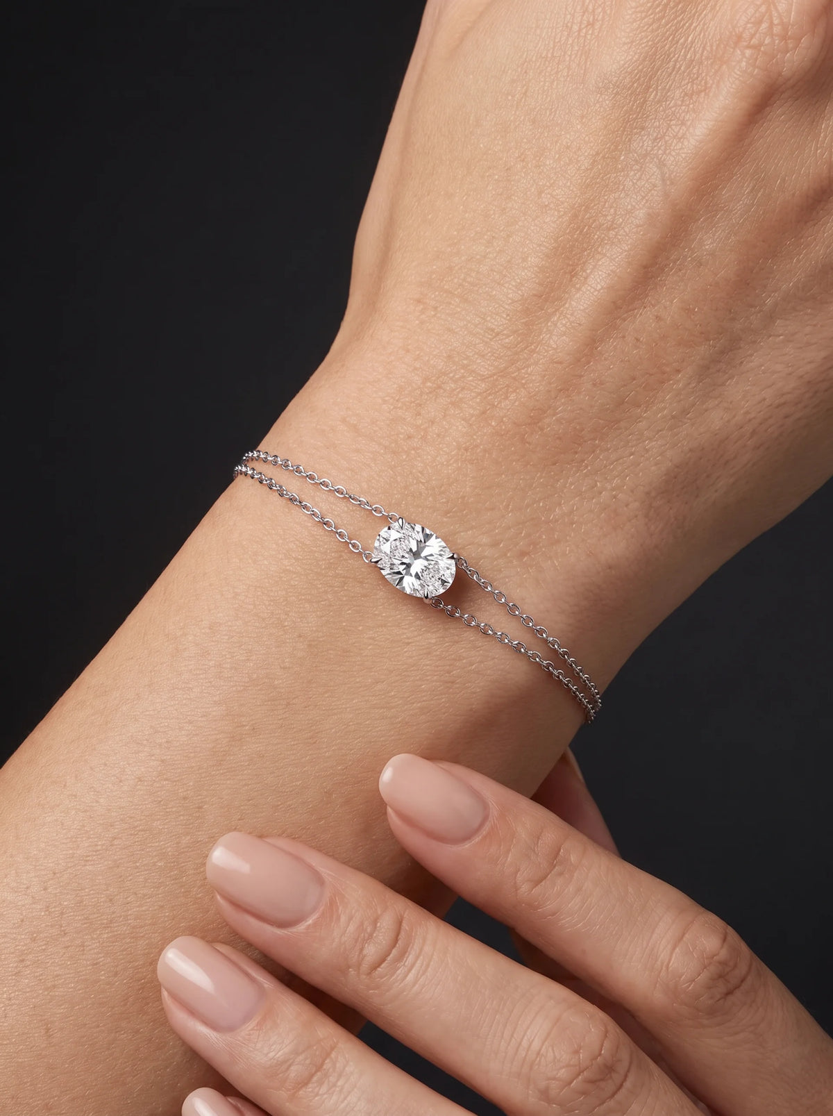 Diamond Bracelet - Oval - 4