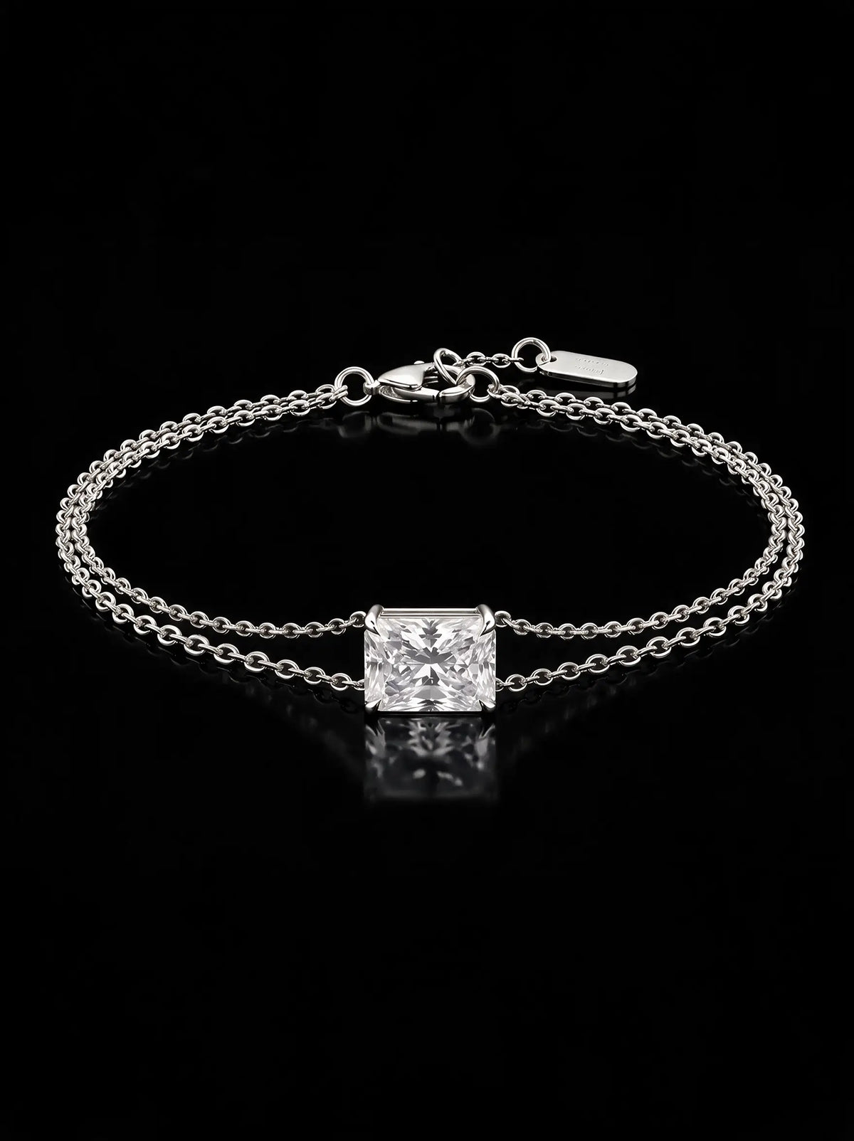 Diamond Bracelet - Radiant, White Gold