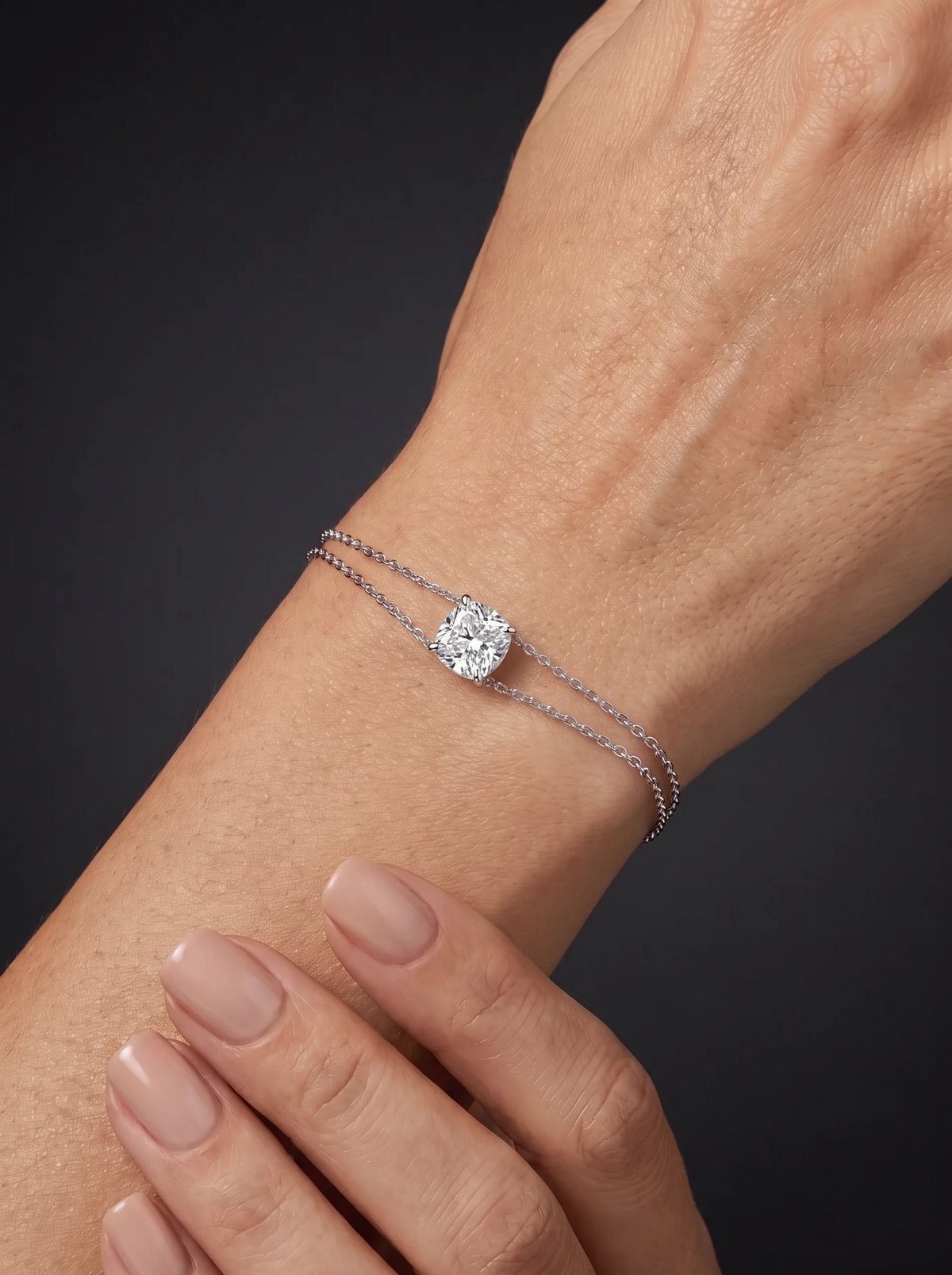 Diamond Bracelet - Cushion - 4