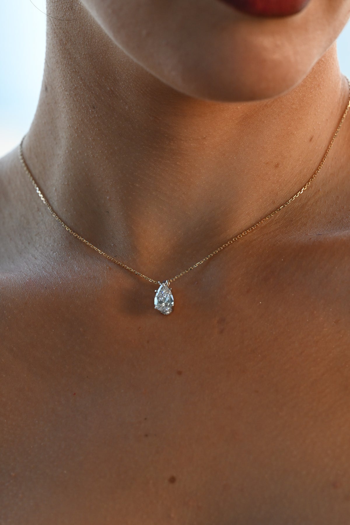 Pear Diamond Necklace - 3