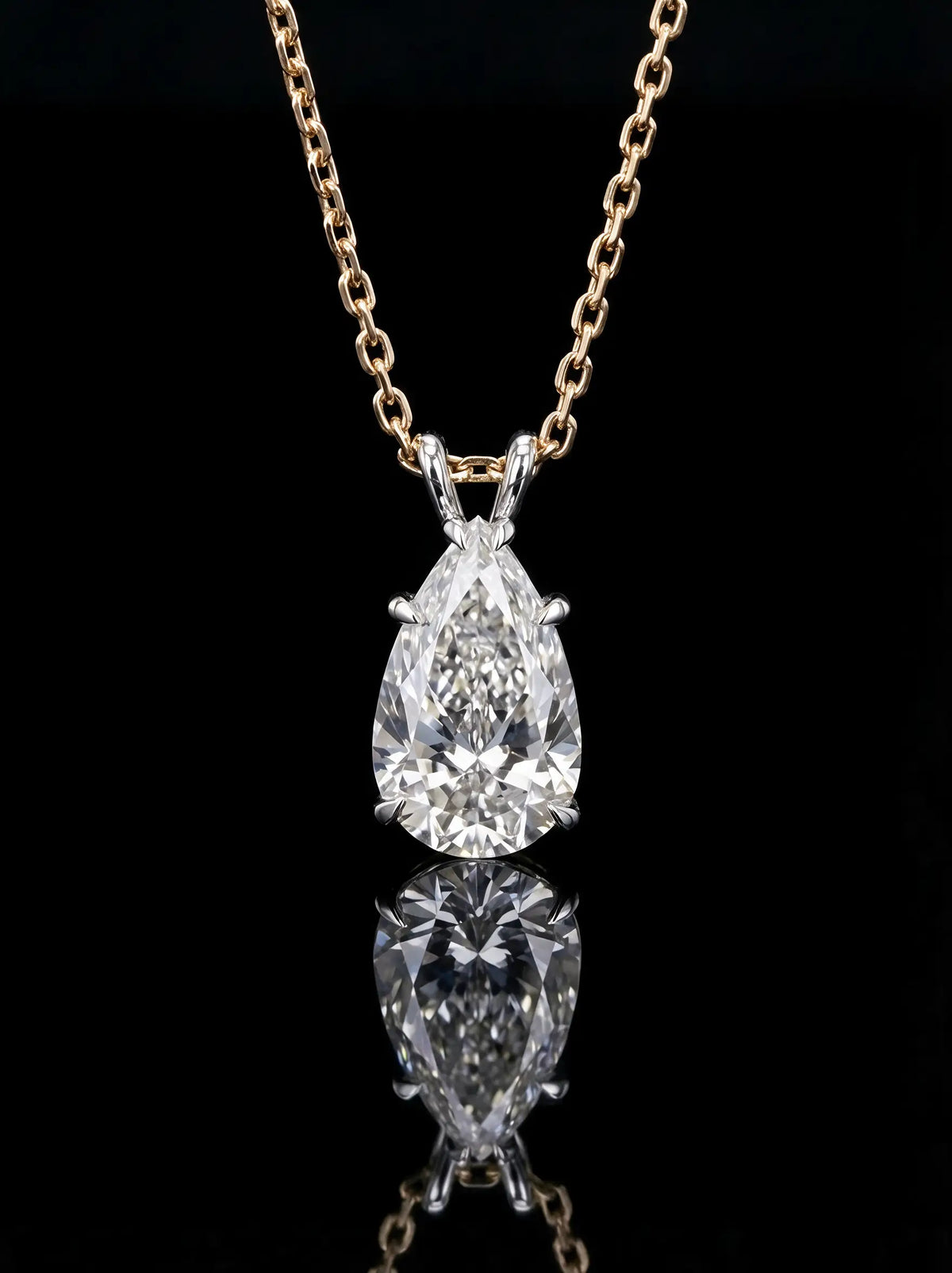 Pear Diamond Necklace