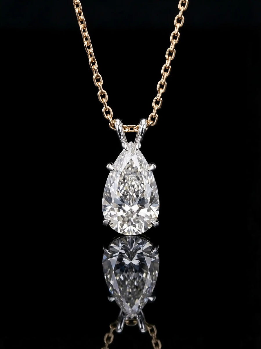 Pear Diamond Necklace