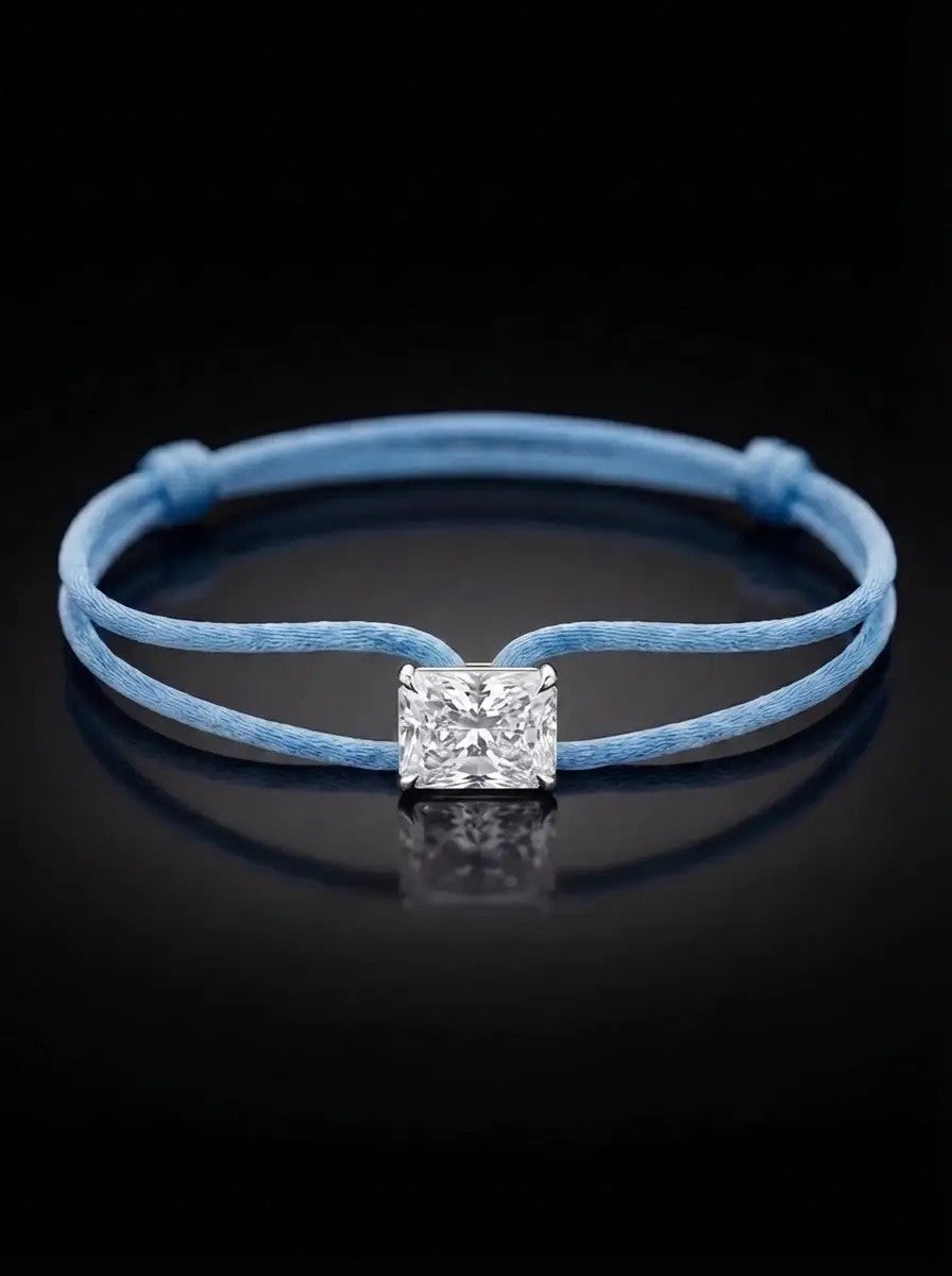 Diamond Satin Bracelet - Radiant, Blue