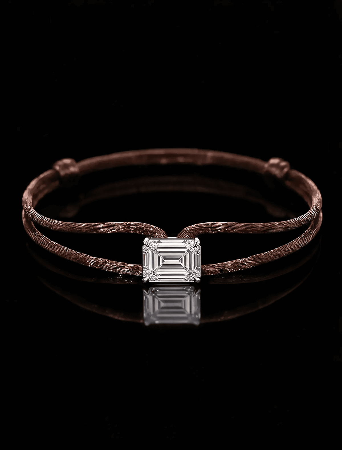 Diamond Satin Bracelet - Emerald