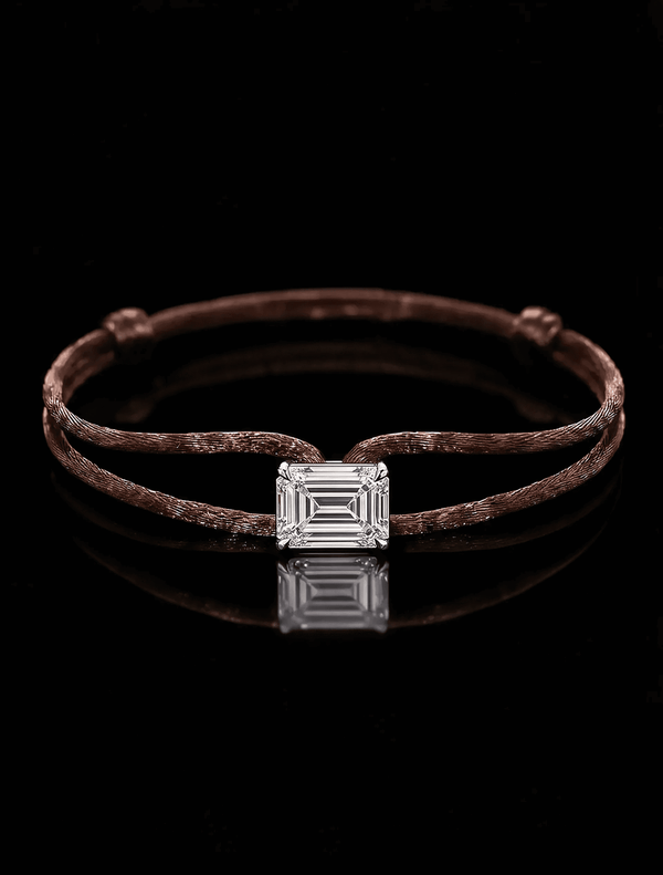Diamond Satin Bracelet - Emerald