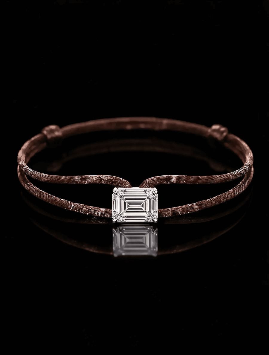 Diamond Satin Bracelet - Emerald