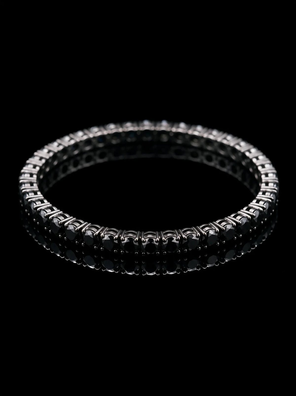 Black Diamond Tennis Bracelet 4.15MM
