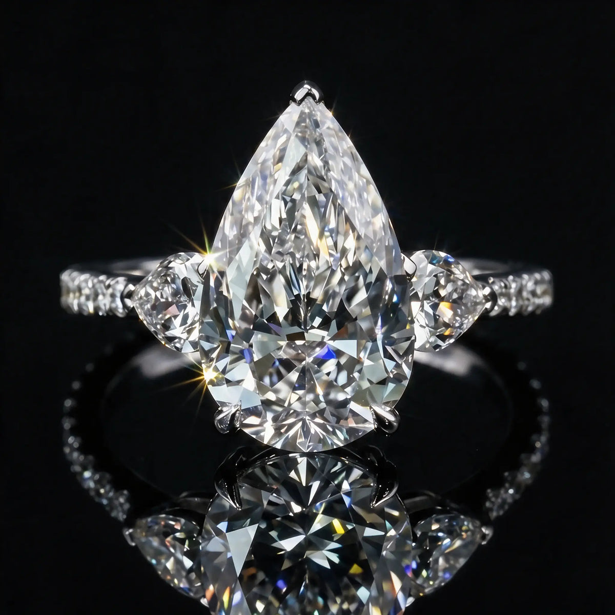 Pear Diamond Ring