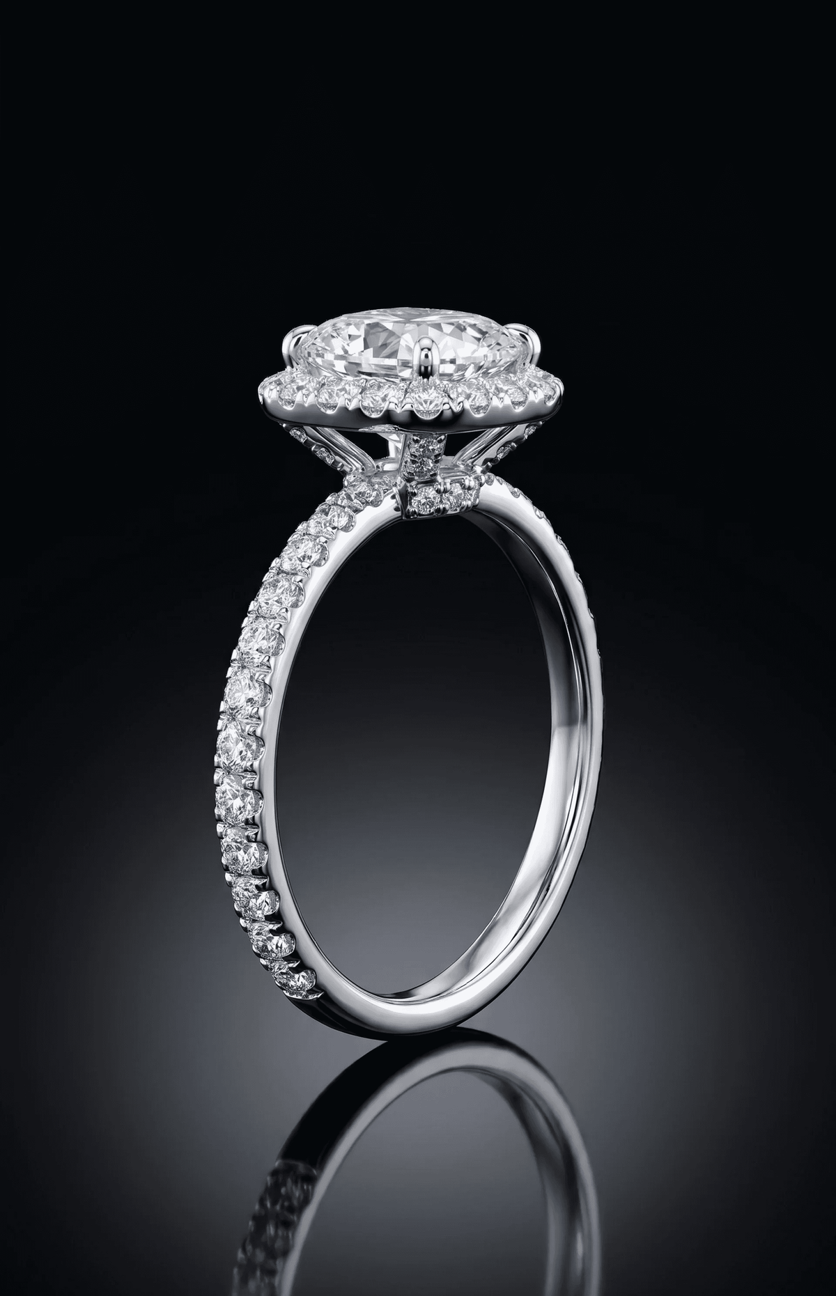 Cushion Diamond Ring with Halo - 2.79CT - 2