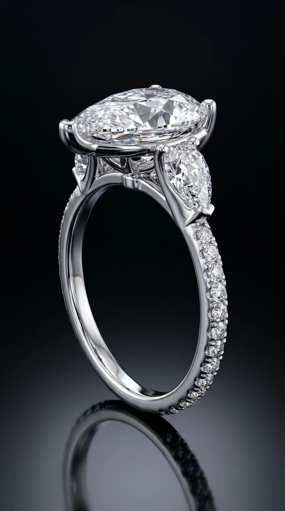 Pear Diamond Ring - 2