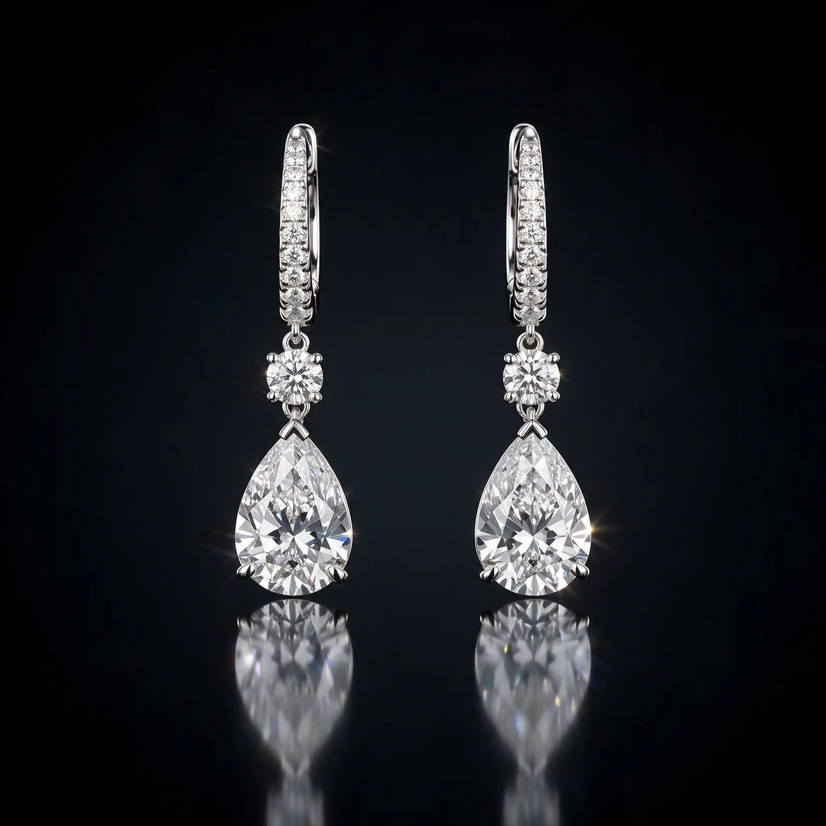 Pear Diamond Earrings