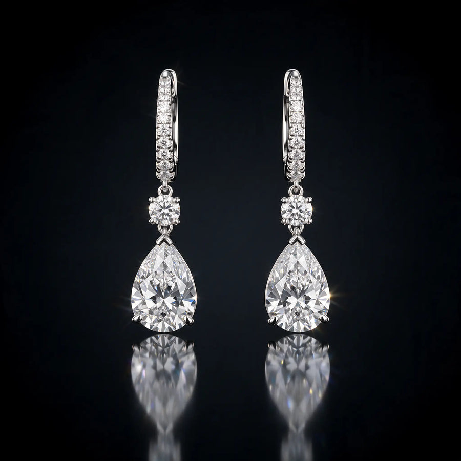 Pear Diamond Earrings
