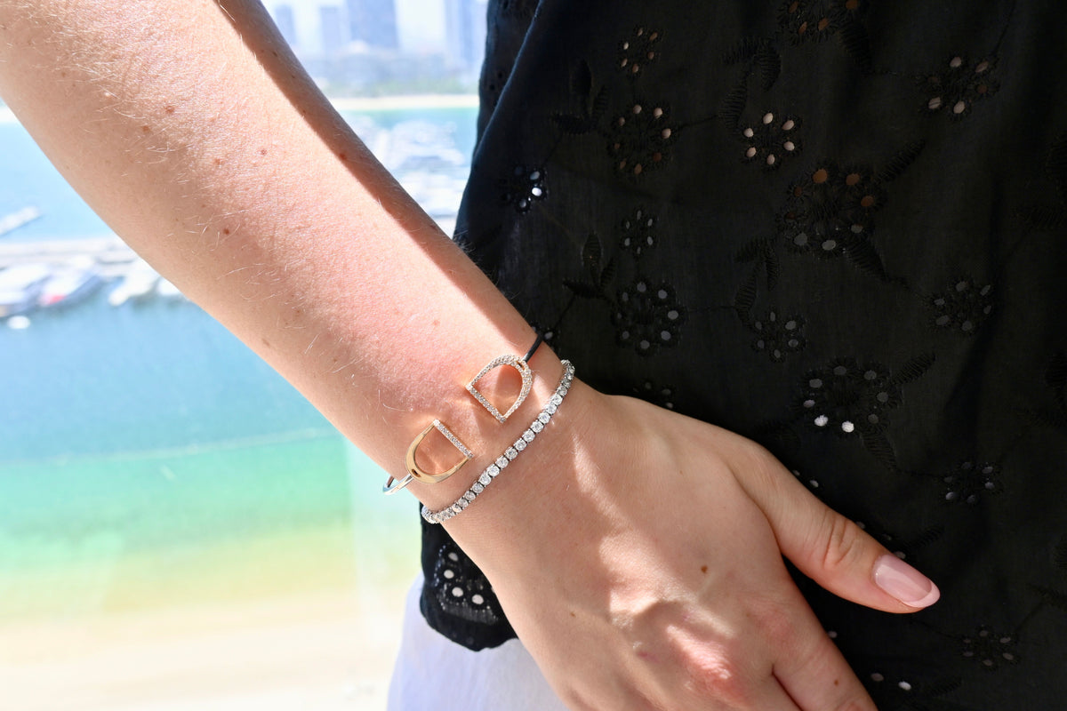 Diamond Stirrup Bracelet - 2