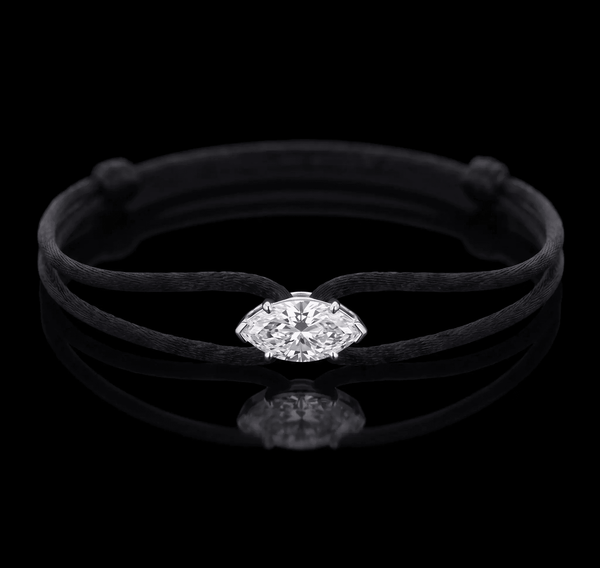 Diamond Satin Bracelet - Marquise
