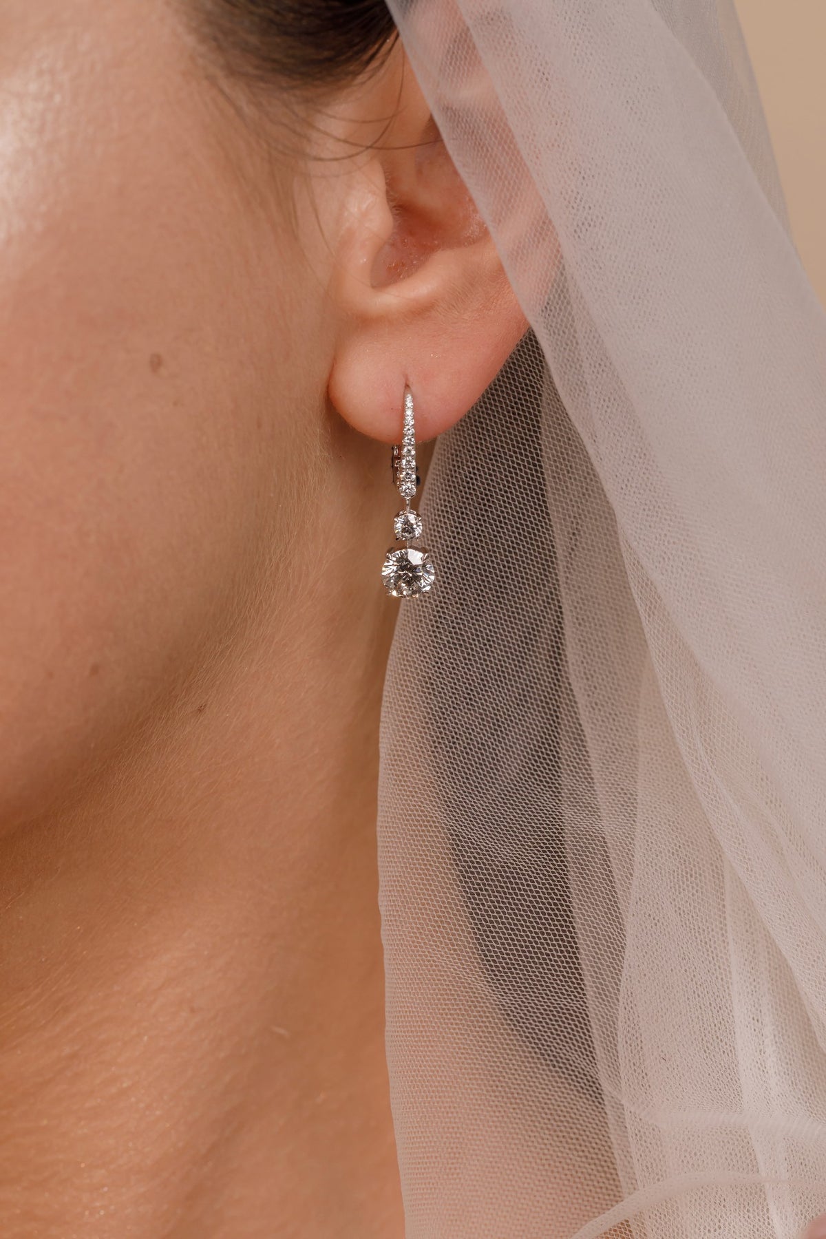 Round Diamond Earrings - 3