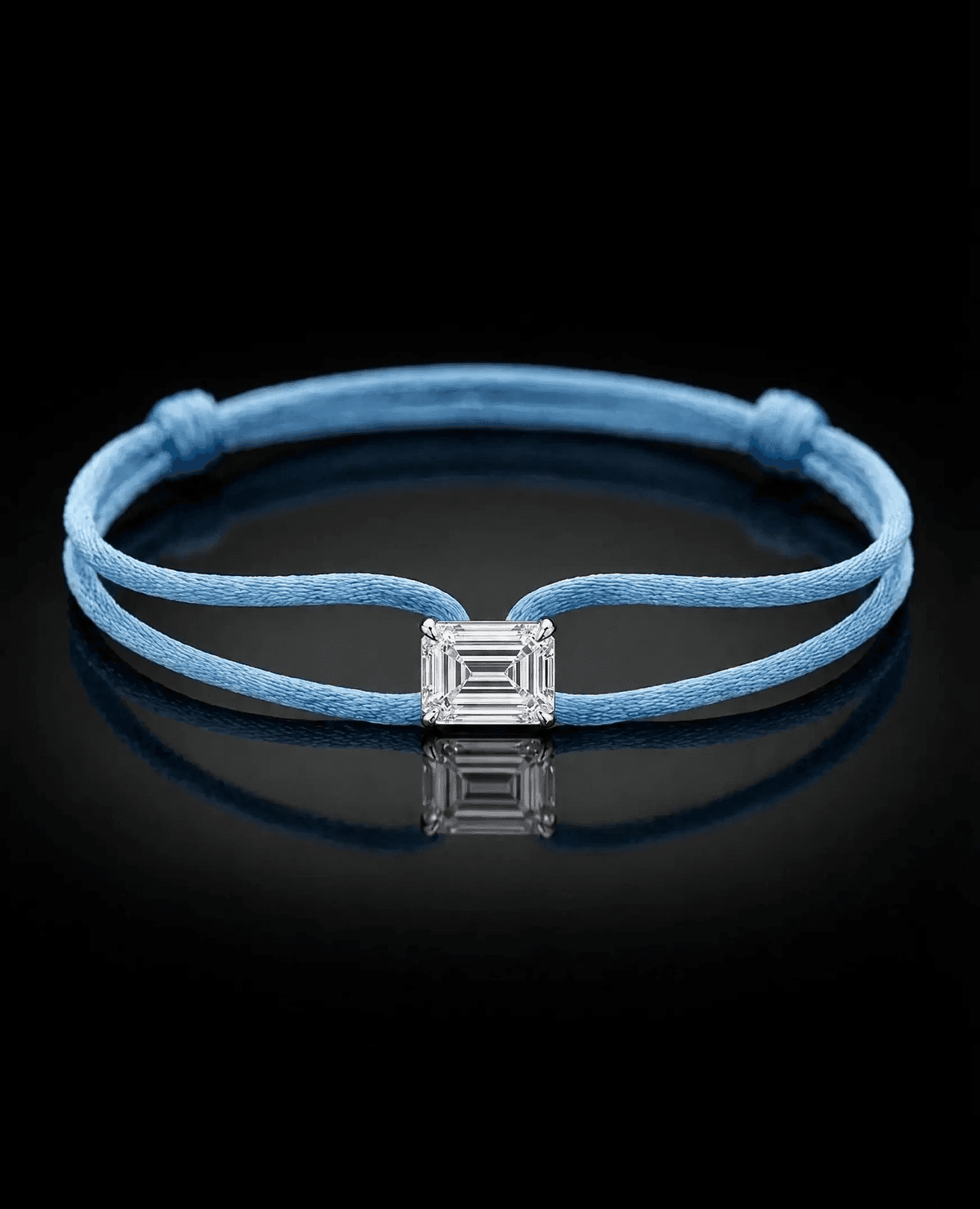 Diamond Satin Bracelet - Emerald, Blue