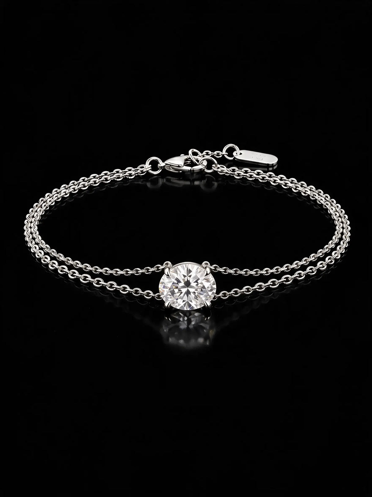 Diamond Bracelet - Oval, White Gold