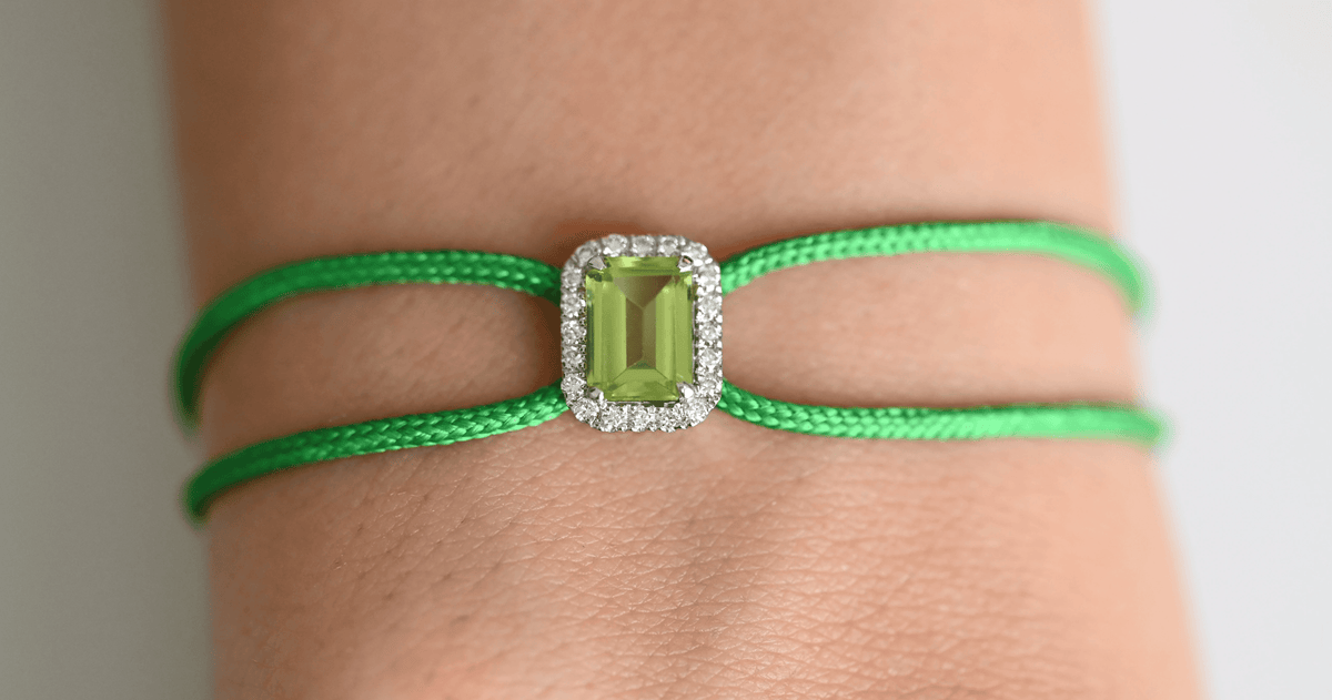 Diamond Halo Satin Bracelet - 2