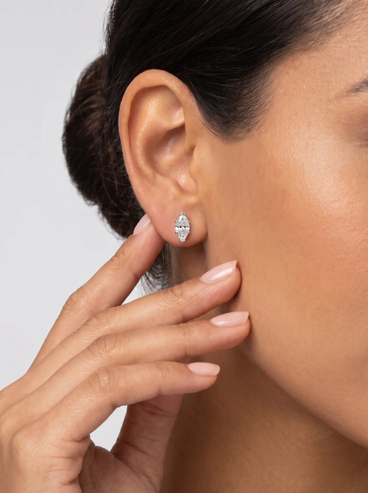Diamond Studs - Marquise - One Carat - 4
