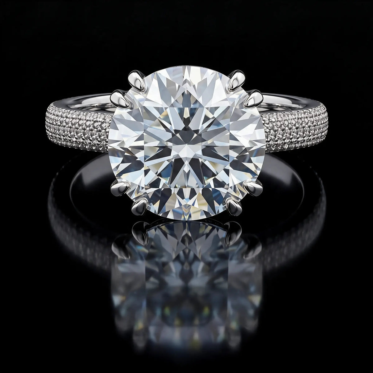 Oval & Pear Yellow Diamond Ring - 8