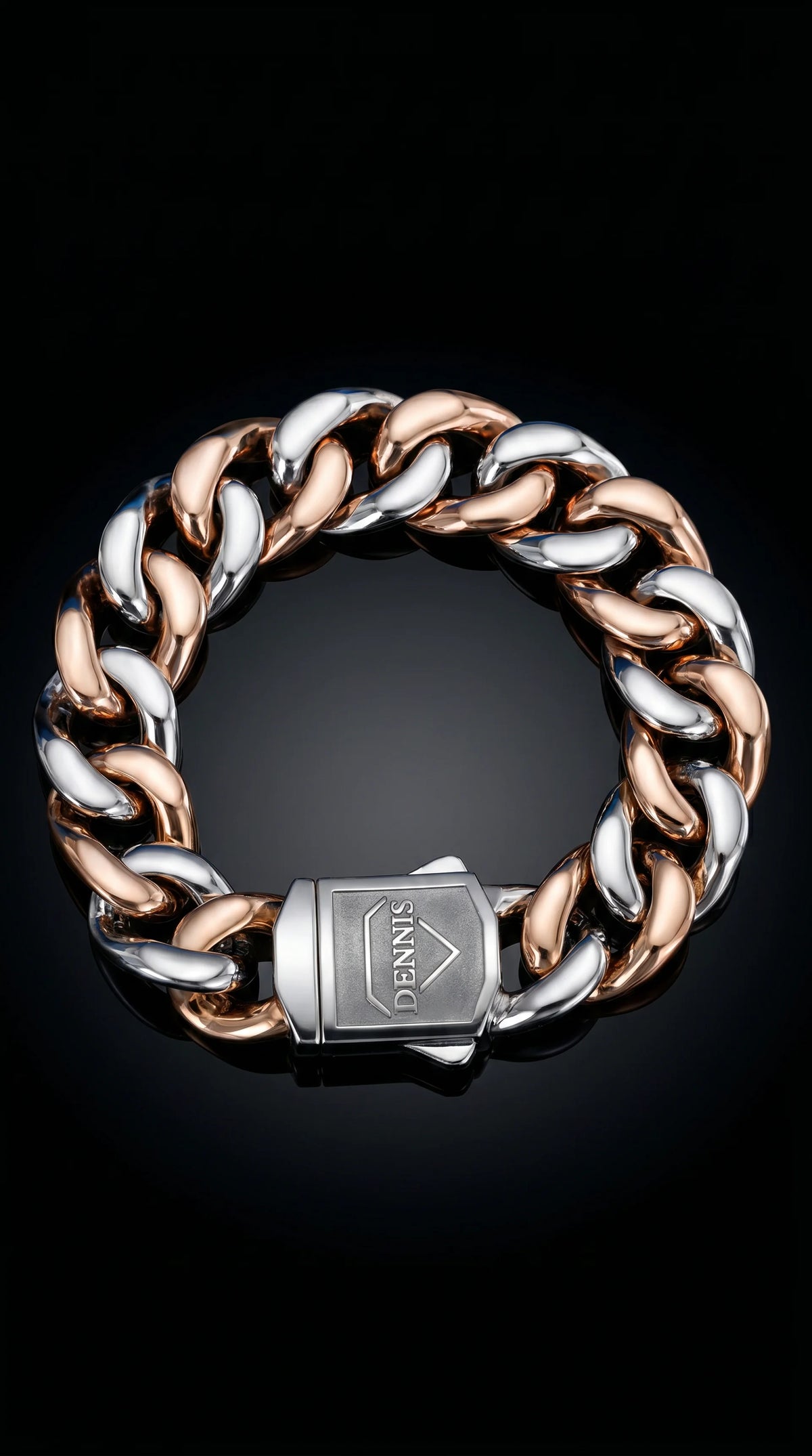Diamond Cuban Bracelet - 16MM - Rosé Gold - 2