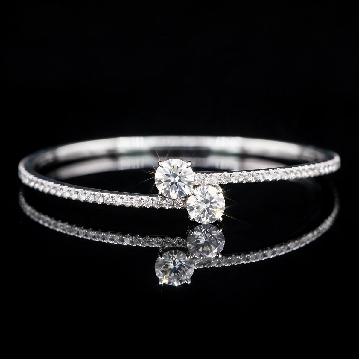 Diamond Bangle - Round