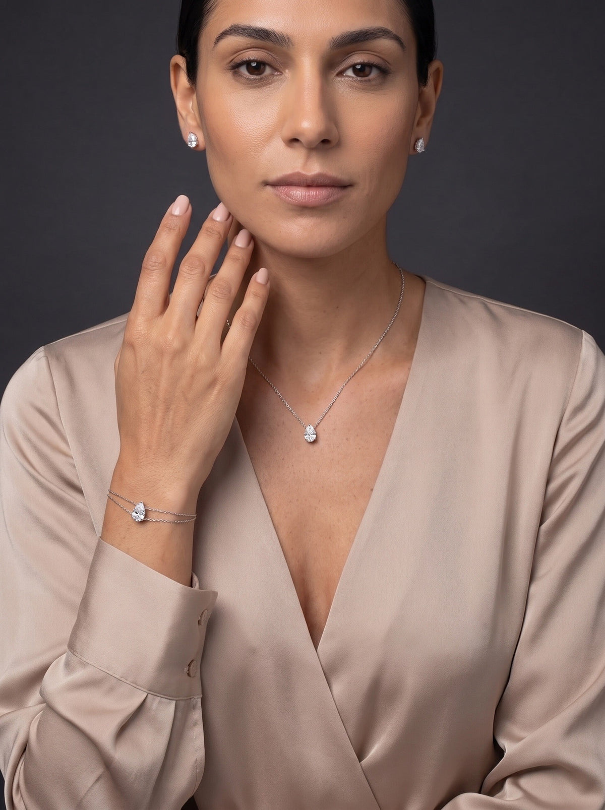 Diamond Set - Pear - 4