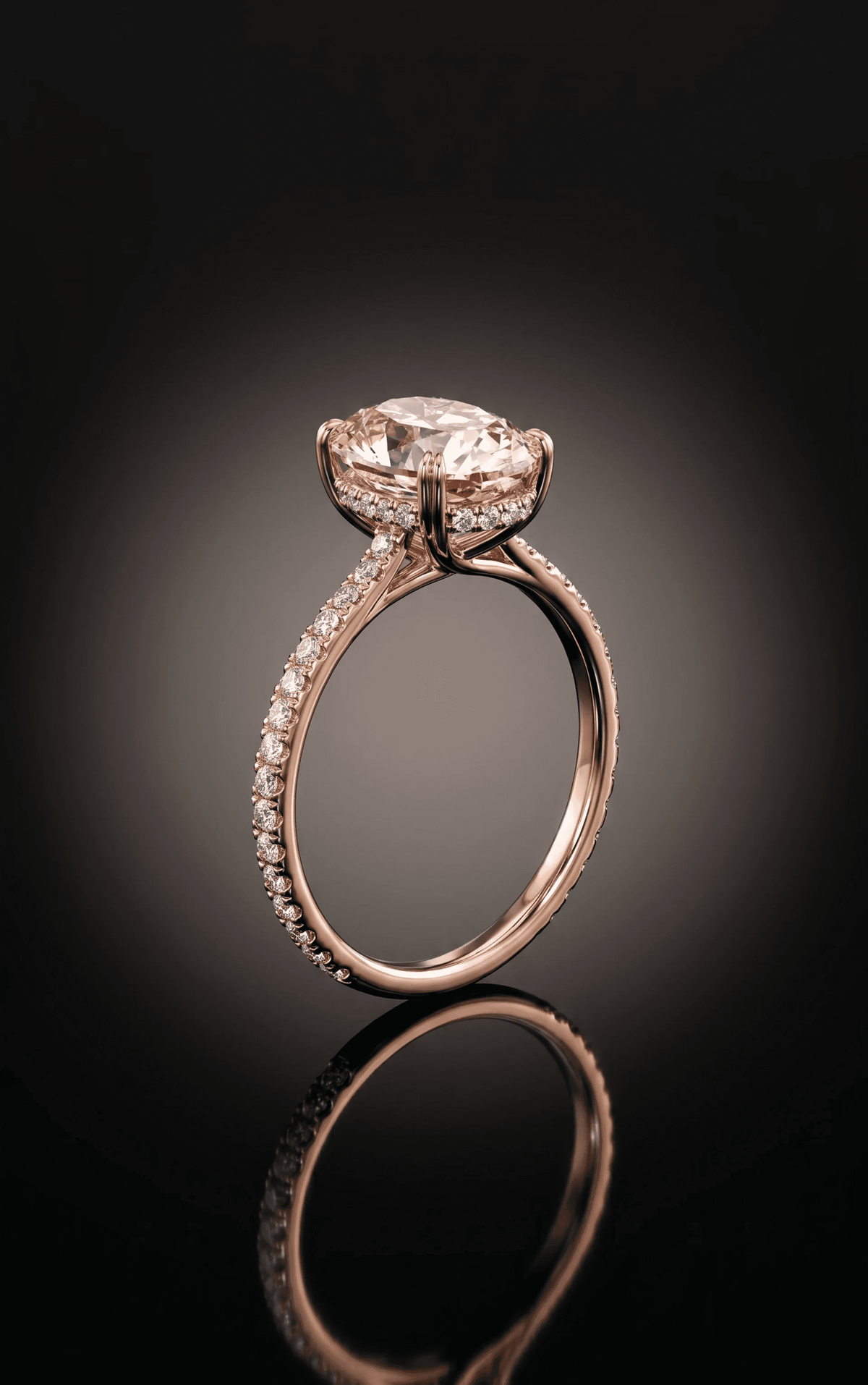 Oval Pink Diamond Ring - Rosé - 2