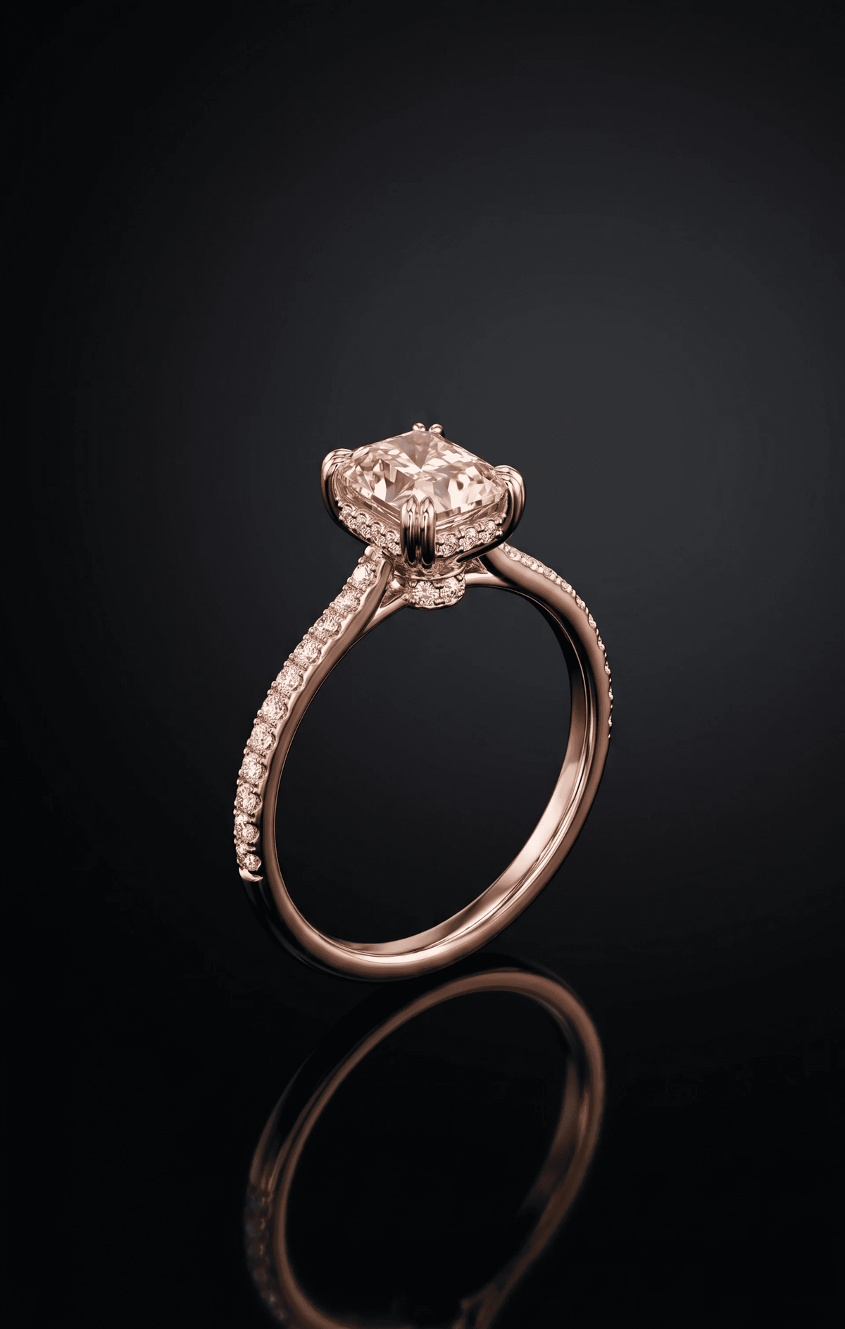 Radiant Pink Diamond Ring - 2