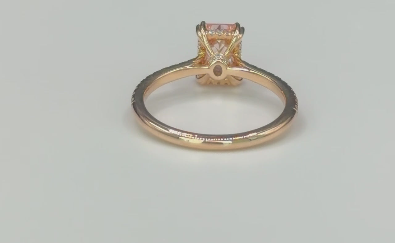 Radiant Pink Diamond Ring video