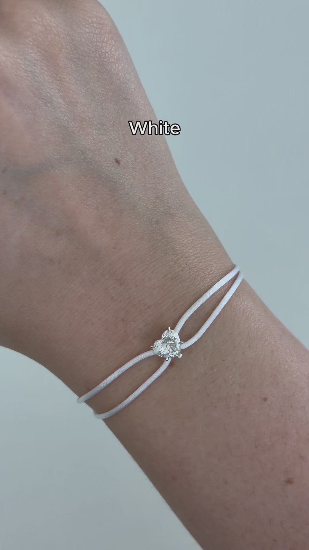 Diamond Satin Bracelet - Heart video