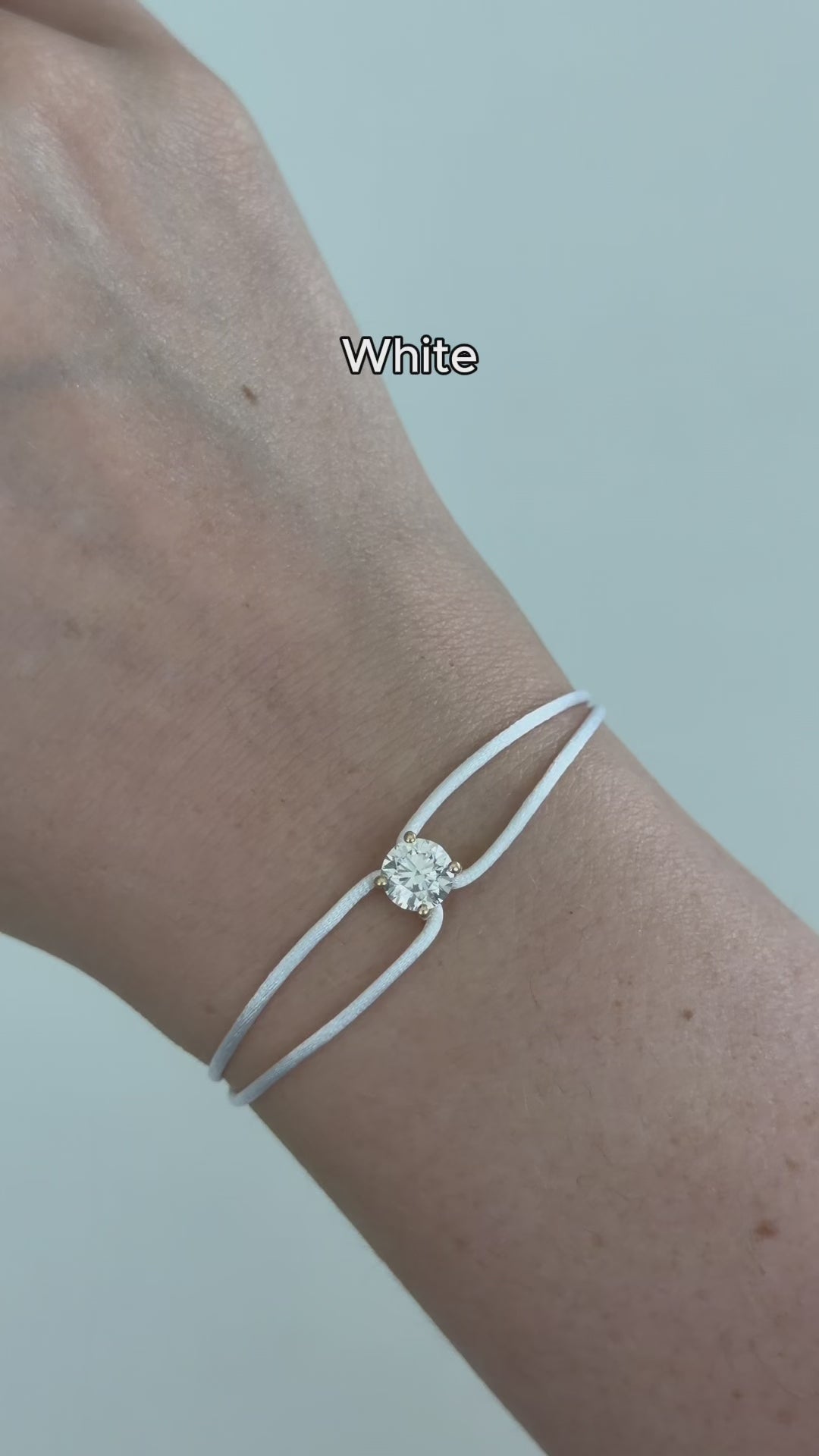Diamond Satin Bracelet - Round video