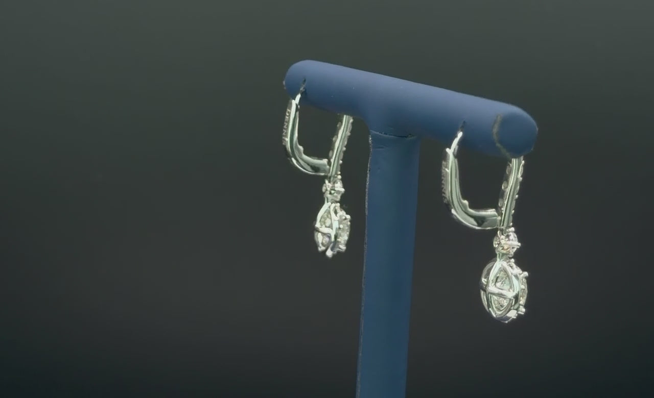 Round Diamond Earrings with Halo video