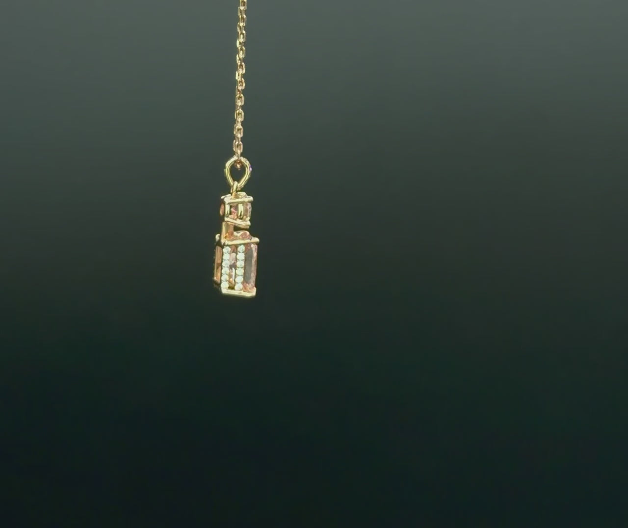 Pink Diamond Radiant Necklace video