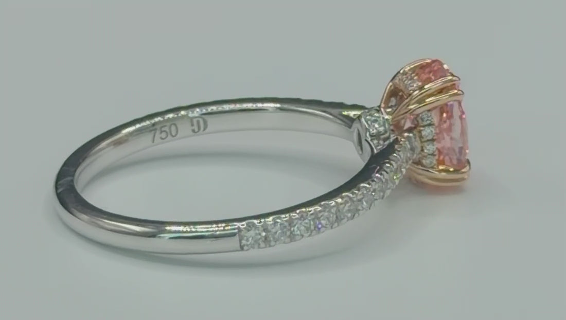 Oval Pink Diamond Ring video