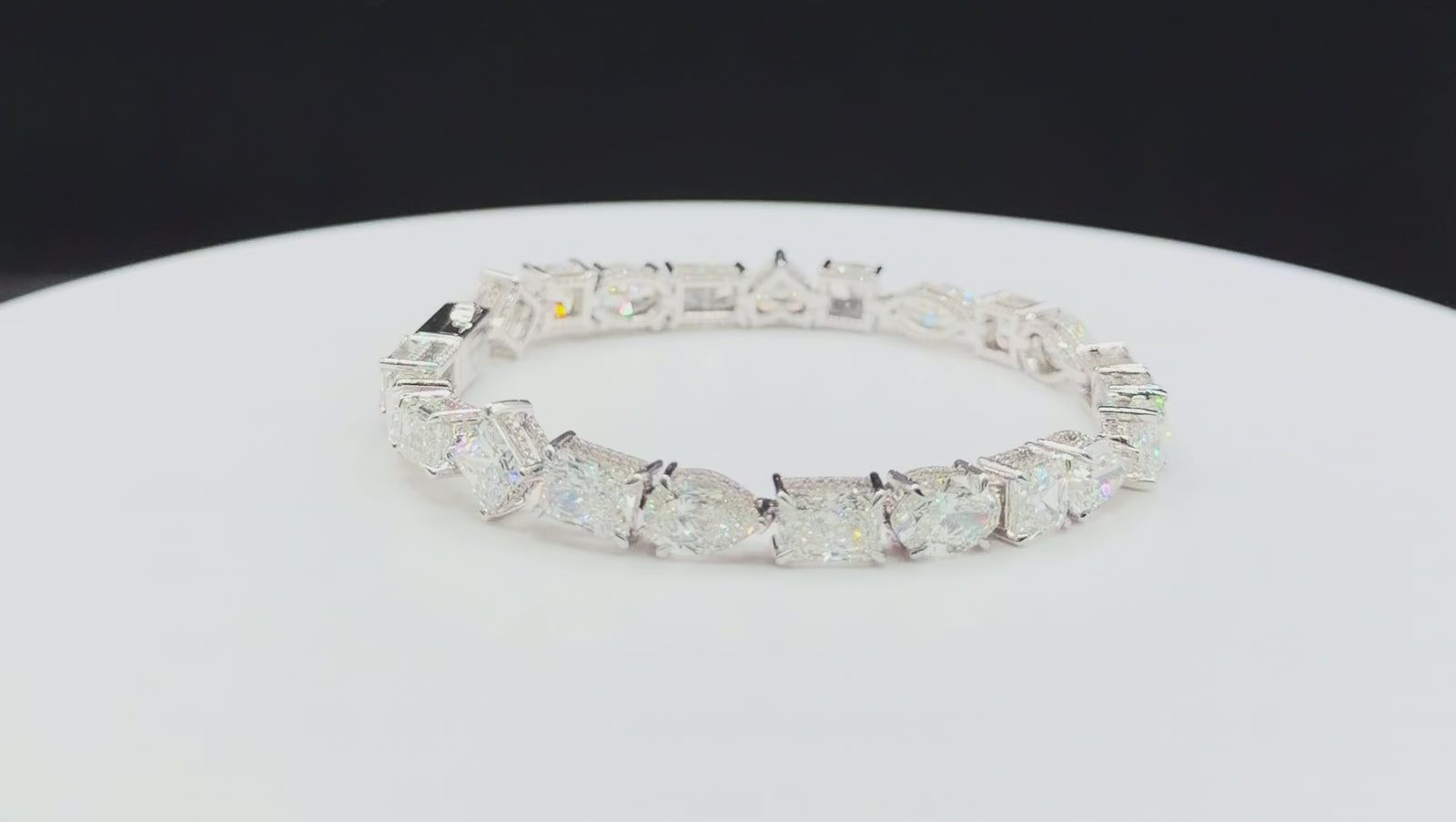 Fancy Diamond Tennis Bracelet video