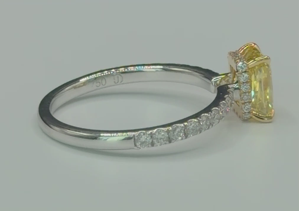 Radiant Yellow Diamond Ring video