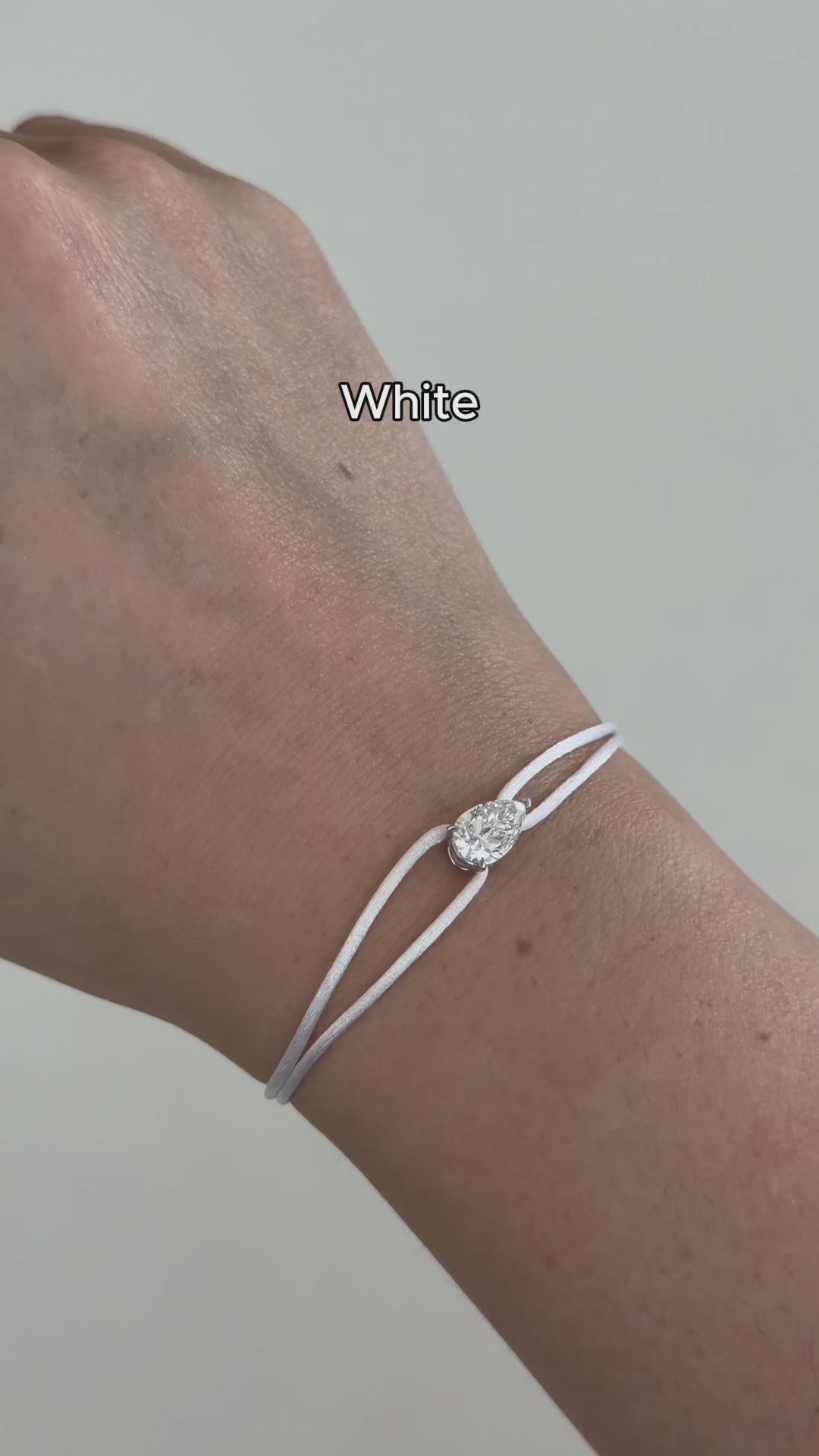 Diamond Satin Bracelet - Pear video