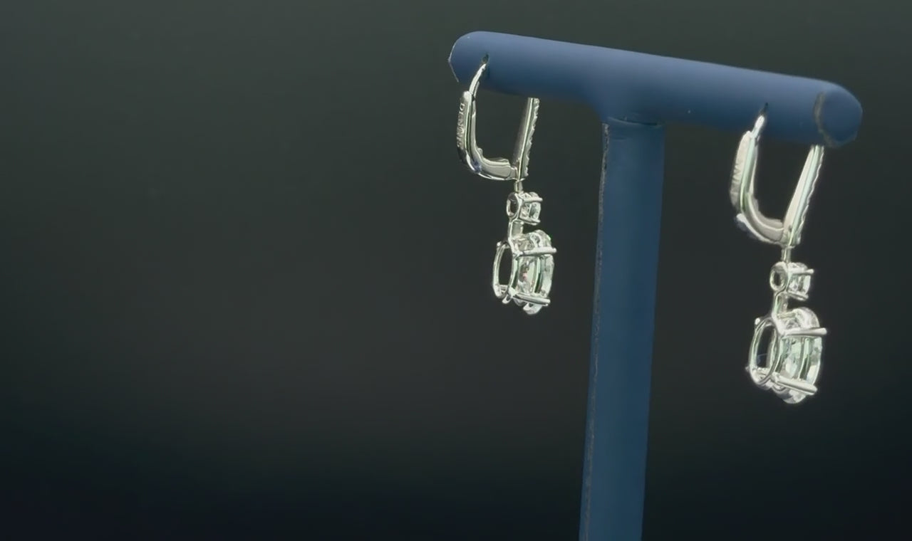Oval Diamond Earrings video