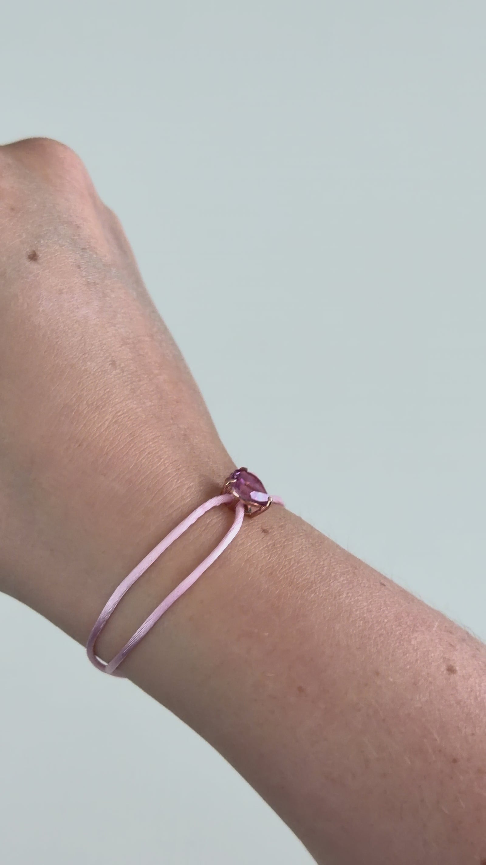 Pink Heart Satin Bracelet video