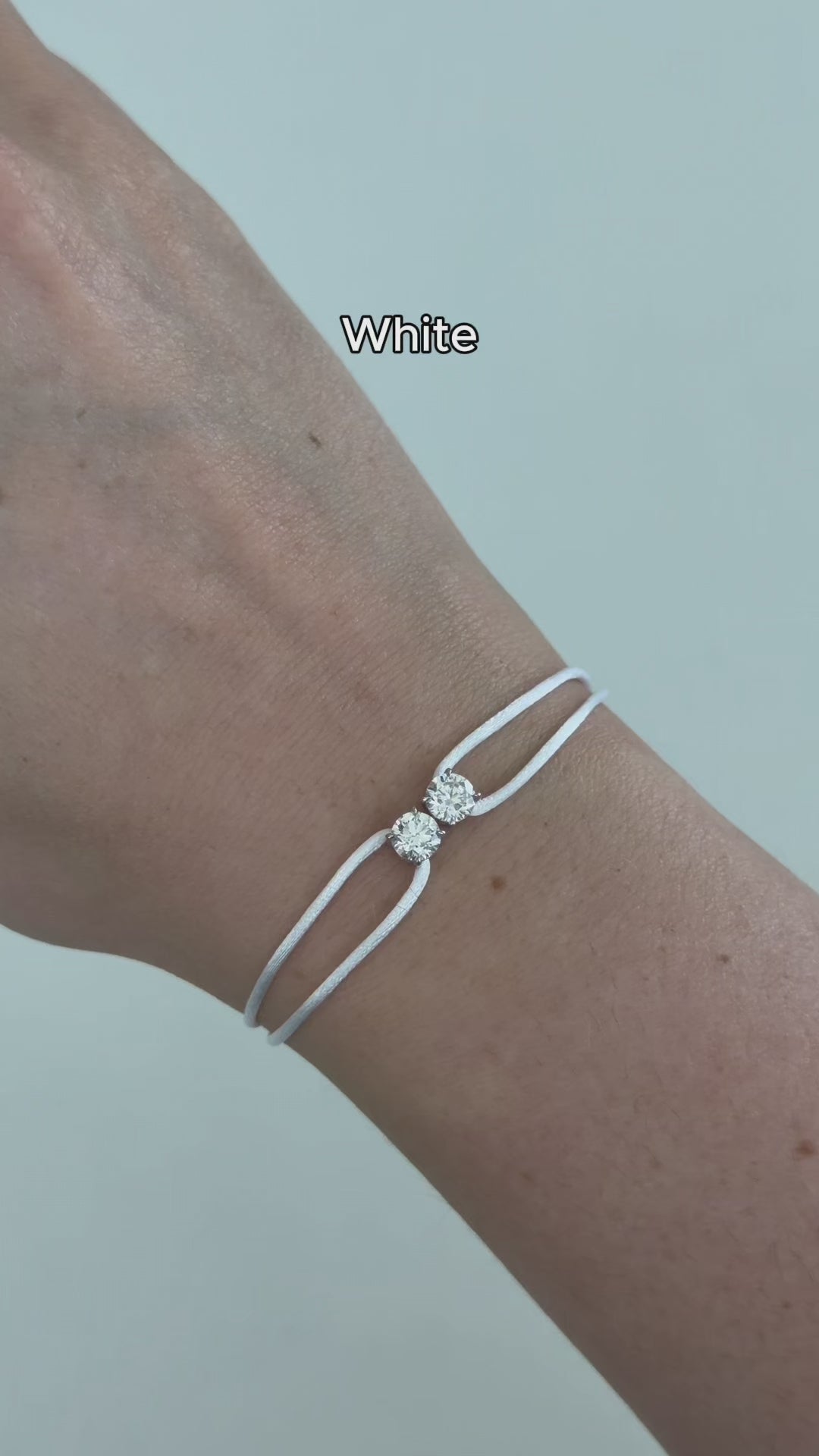 Diamond Satin Bracelet - Two Diamonds - Round & Round video