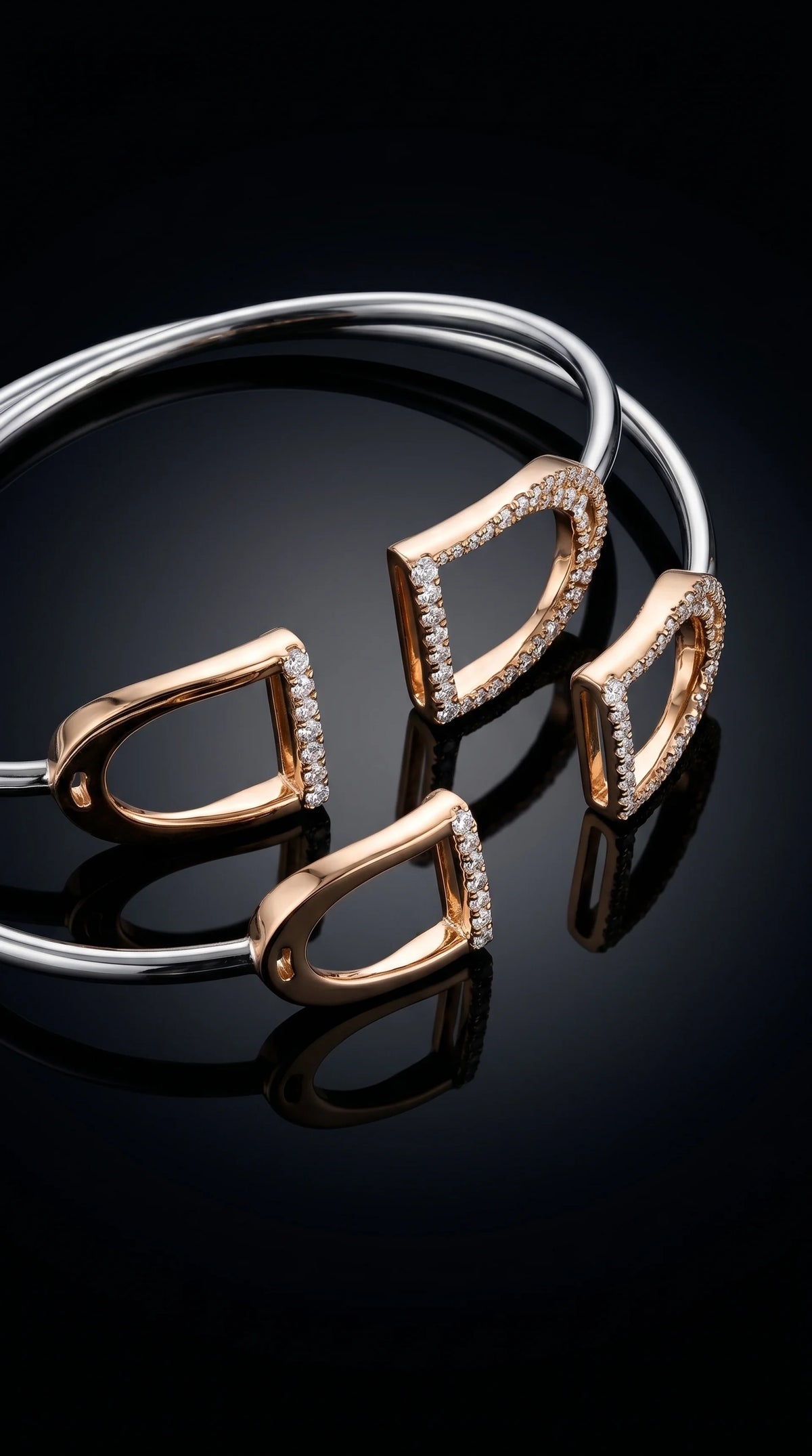 Diamond Stirrup Bracelet - 3