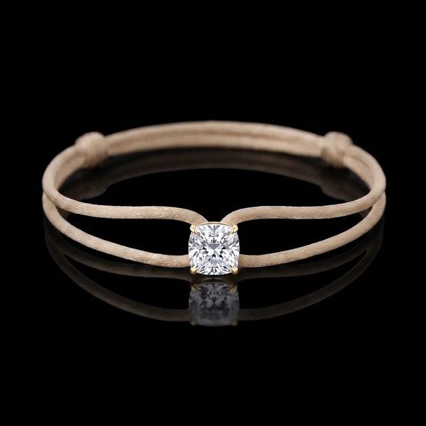 Diamond Satin Bracelet - Cushion