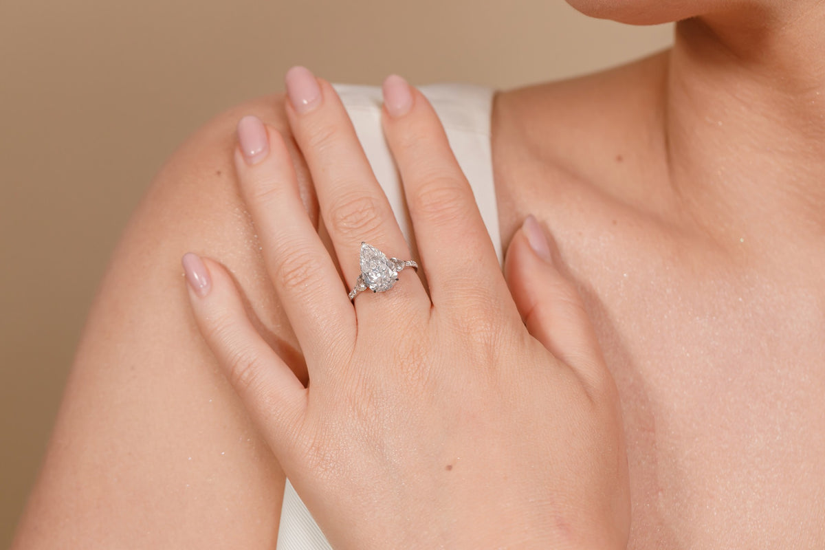 Pear Diamond Ring - 3