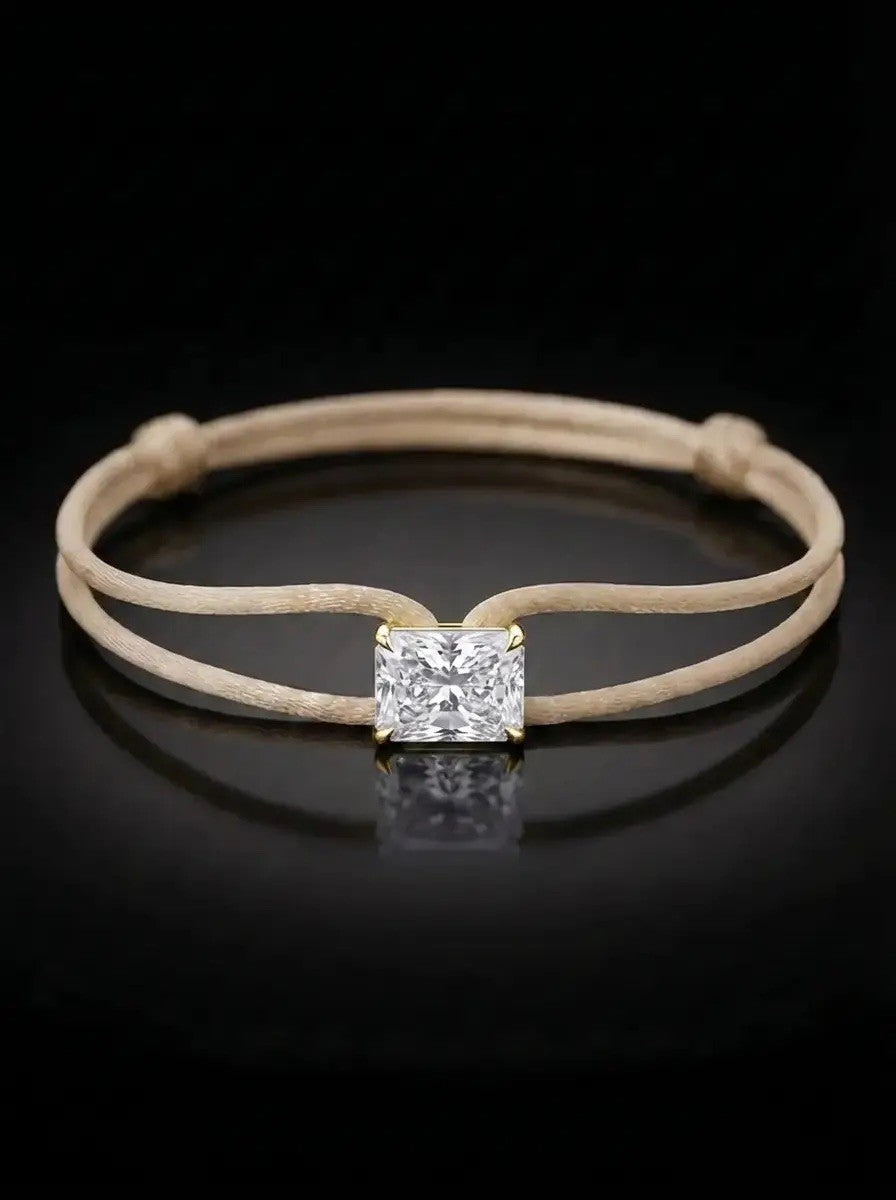 Diamond Satin Bracelet - Radiant, Ivory