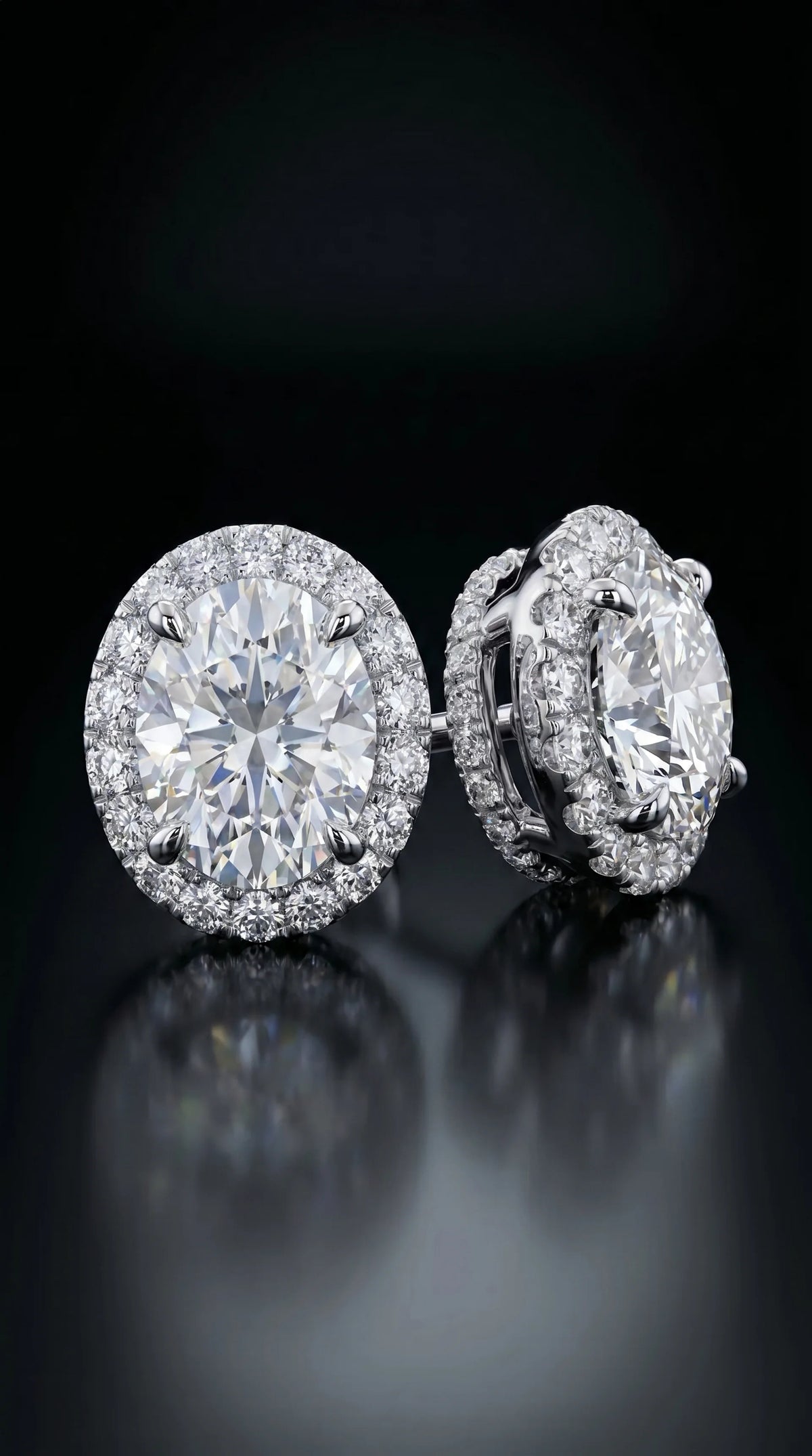 Diamond Studs with Halo - 3