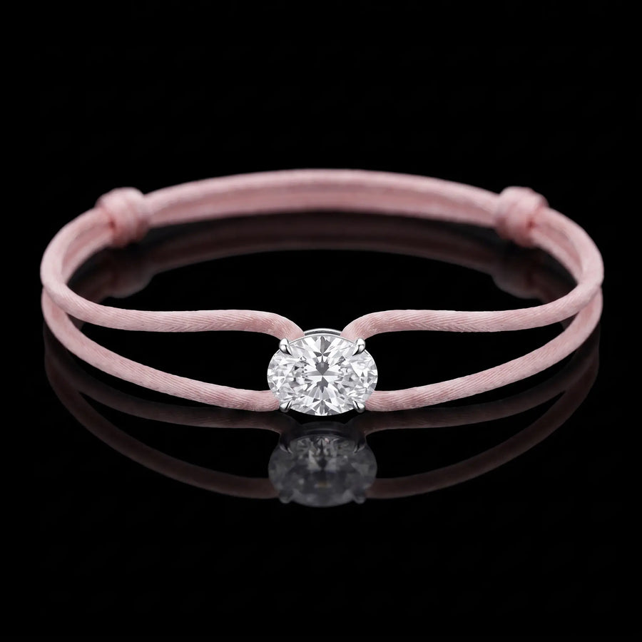 Diamond Satin Bracelet - Oval
